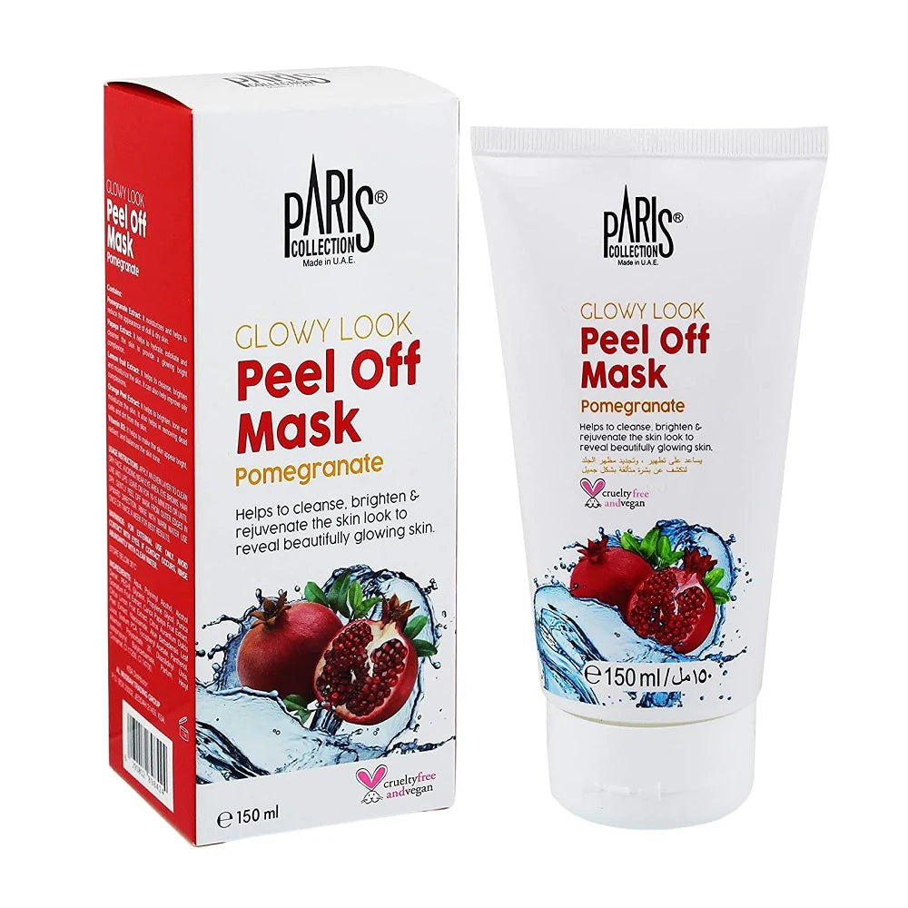Paris Collection Glowy Look Peel Off Mask 150ml - Pomegranate